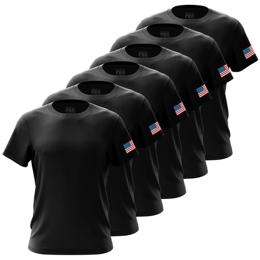 TPS - Black - RWB Flag - Men's Shirt Bundle - 6 Pack