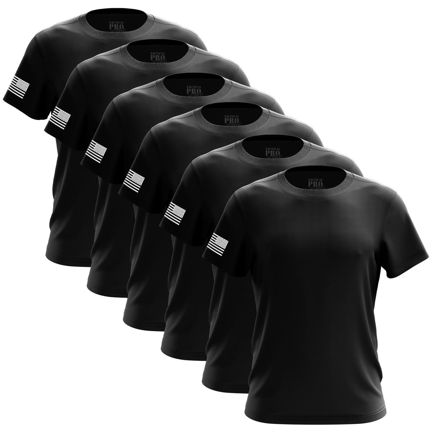 TPS - Black - Men's Shirt Bundle - 6 Pack