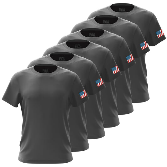 TPS - Gunmetal Gray - RWB Flag - Men's Shirt Bundle - 6 Pack