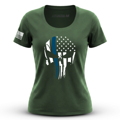 Punisher Flag Blue Line