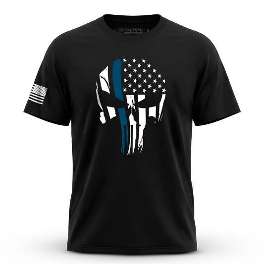 Punisher Flag Blue Line