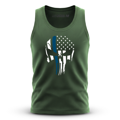 Punisher Flag Blue Line