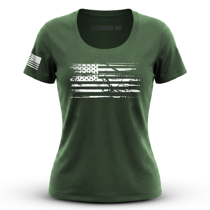 U.S.A Flag - White