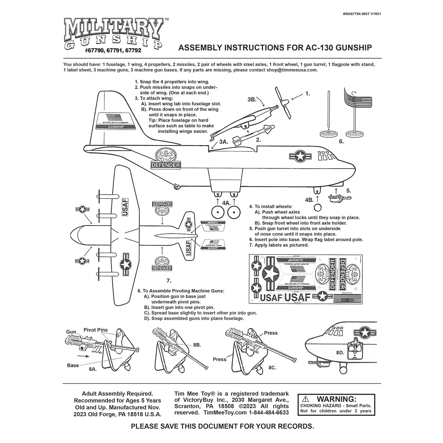 AC130 Hercules Gunship - 29pcs